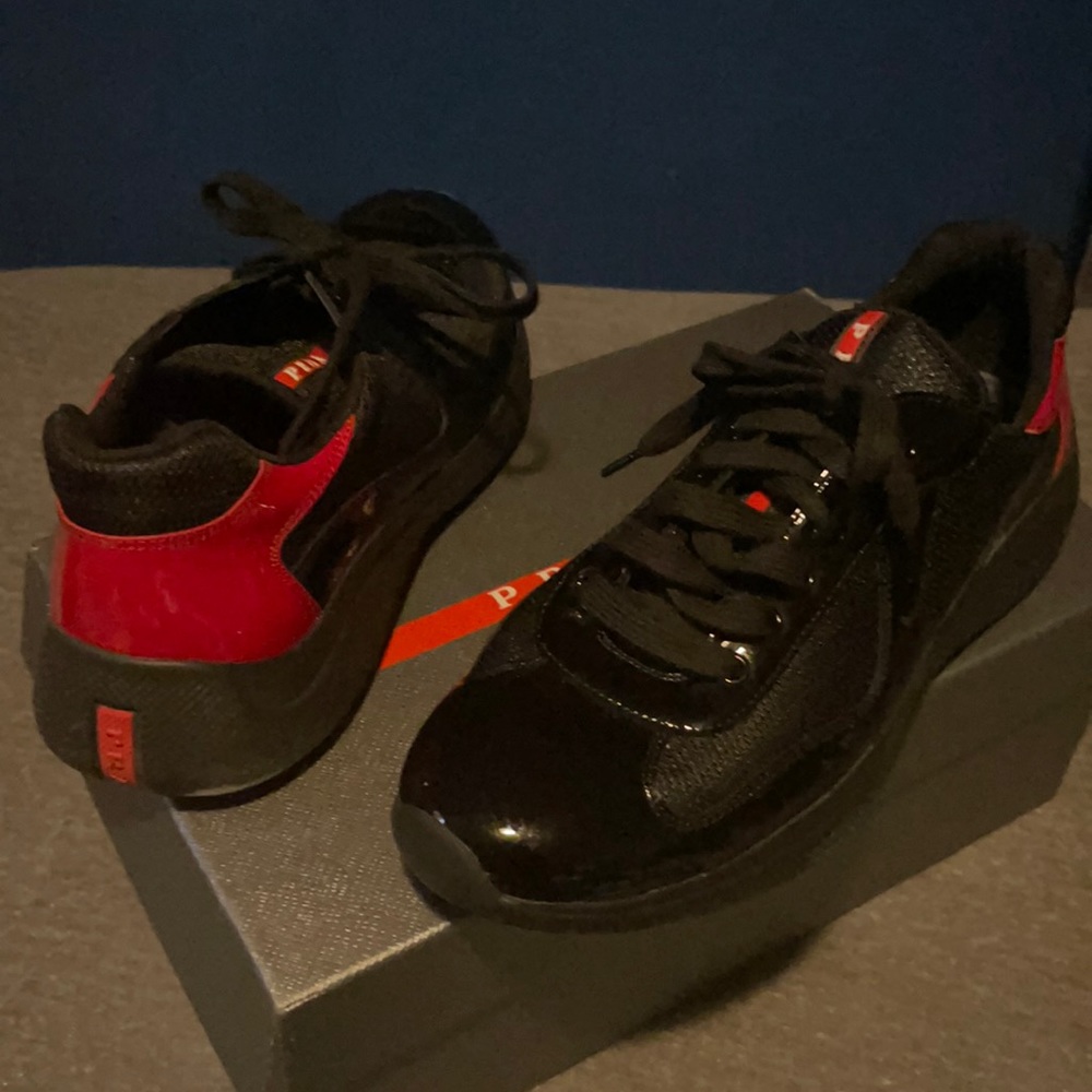 Prada America'S Cup Bike Fabric Sneakers